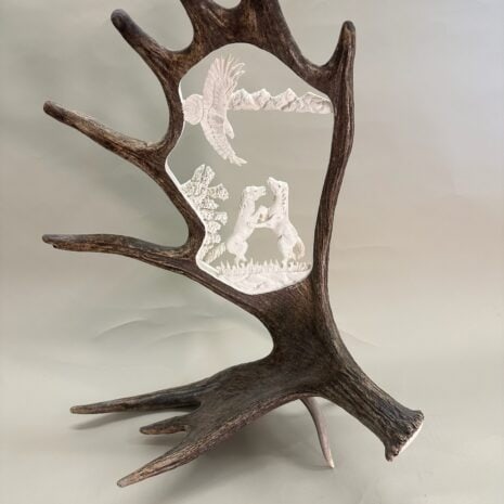 antler carving